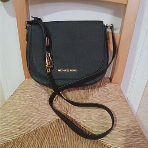Used Michael Kors Elegant Black Crossbody Bag